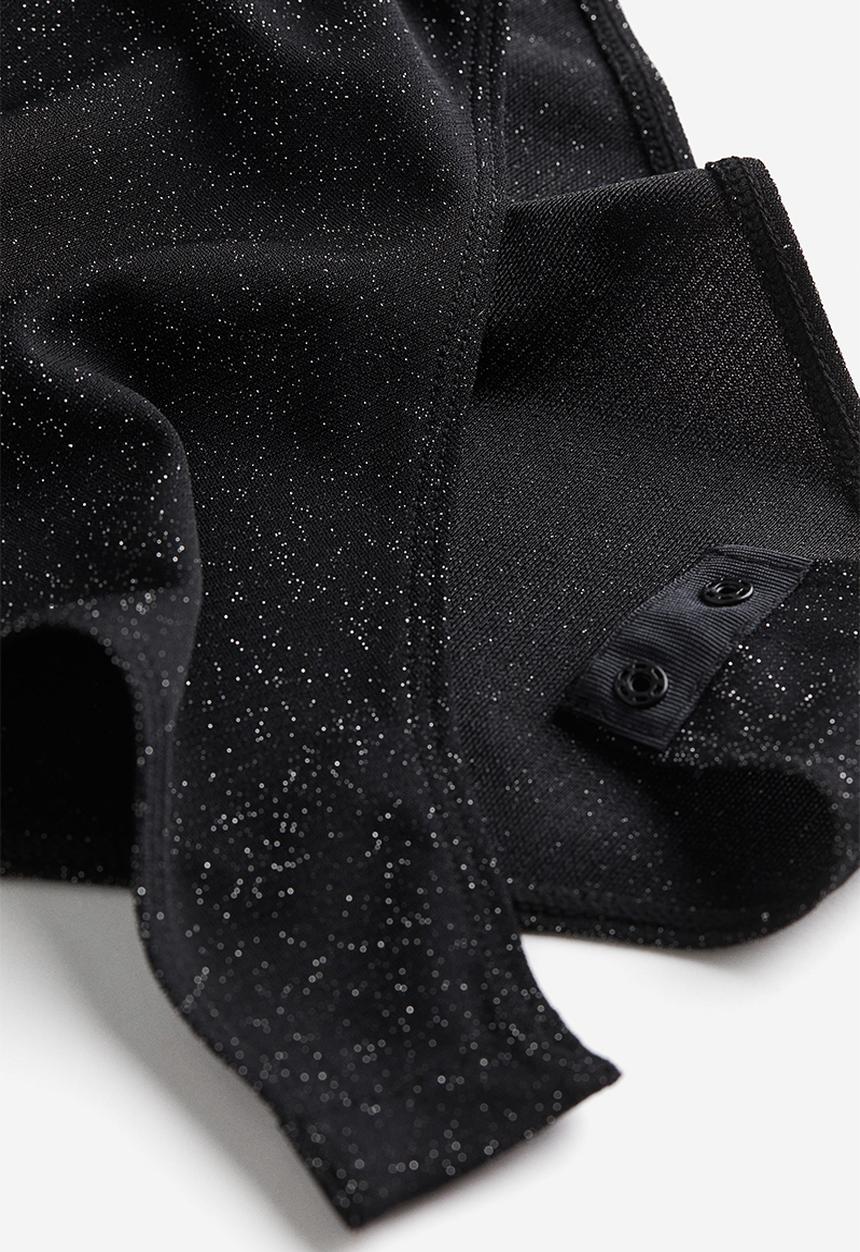 H&M - V-neck bodysuit - black