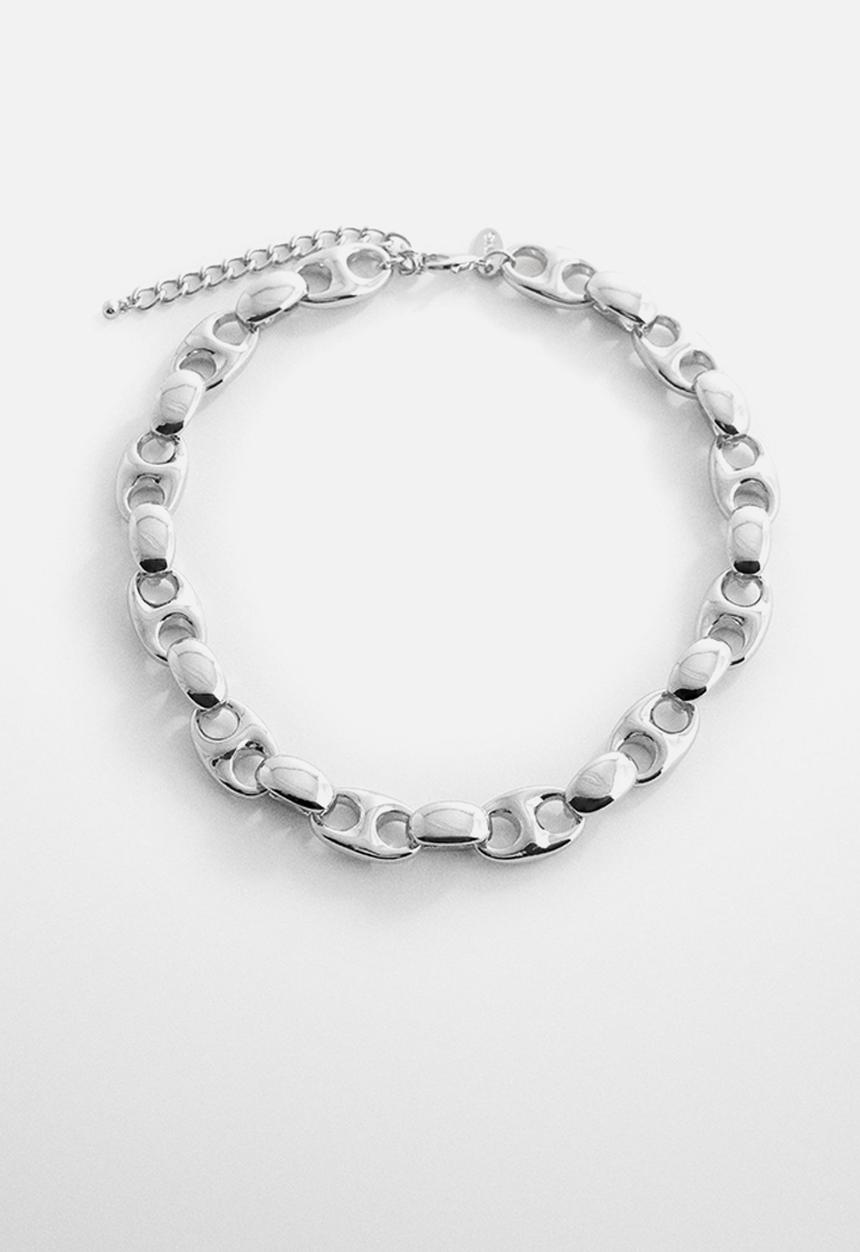 MANGO - Necklace fabian - silver