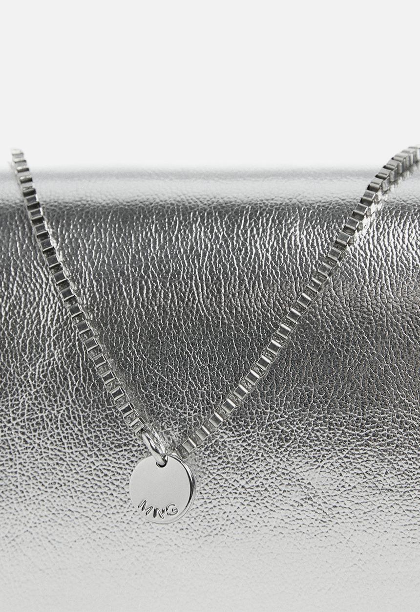 MANGO - Eric crossbody bag - silver