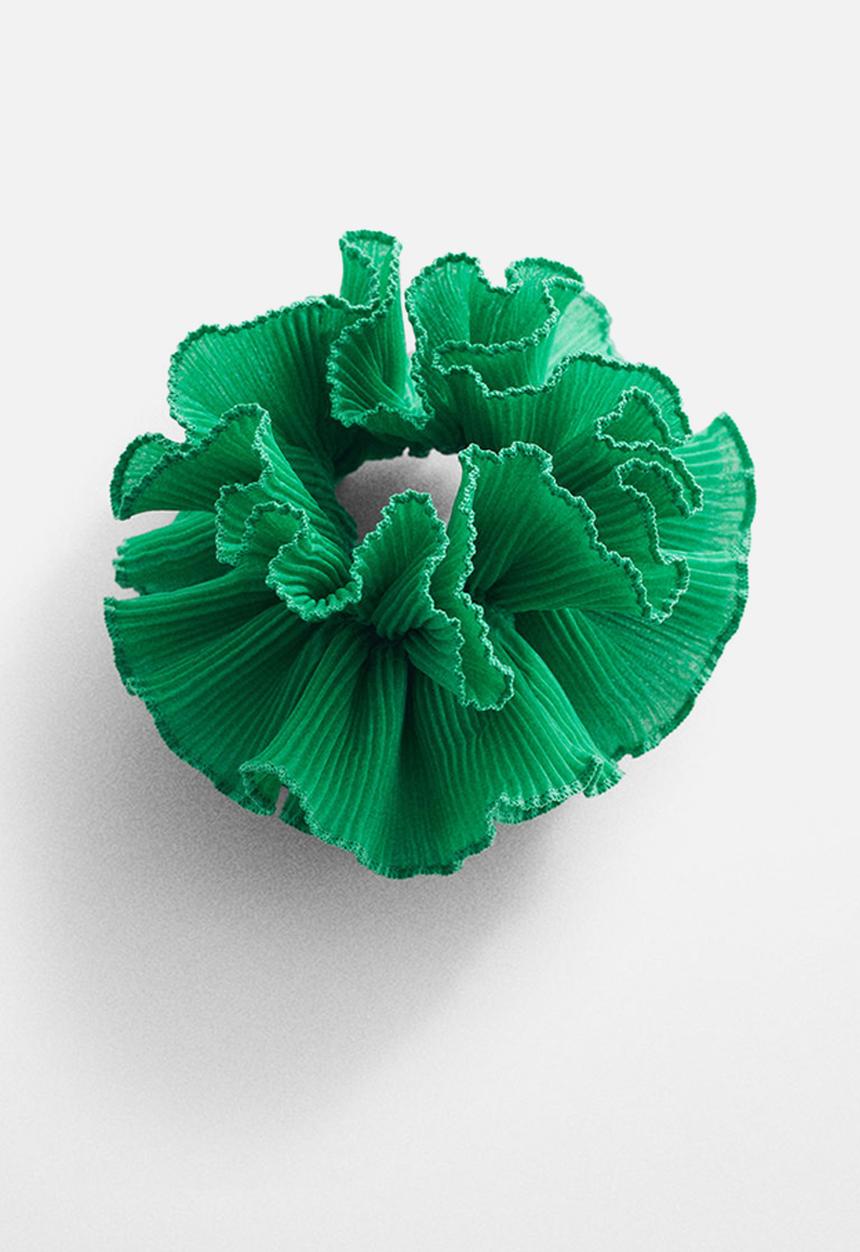 MANGO - Hairband peony - green