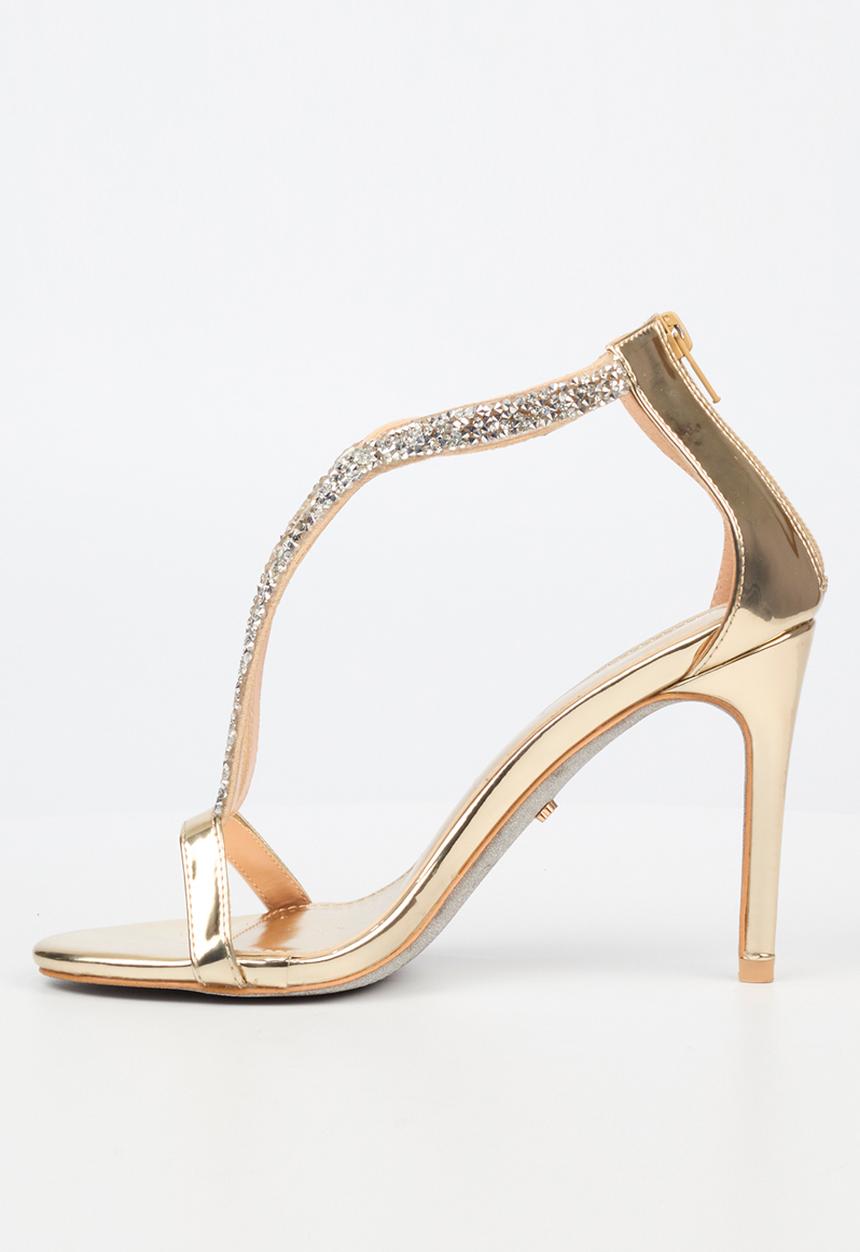 Miss Black - Jazz 18 stiletto - gold