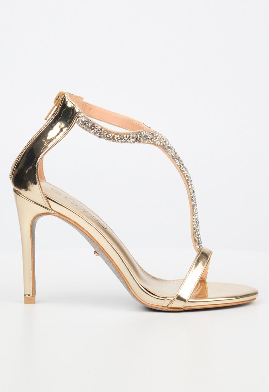 Miss Black - Jazz 18 stiletto - gold
