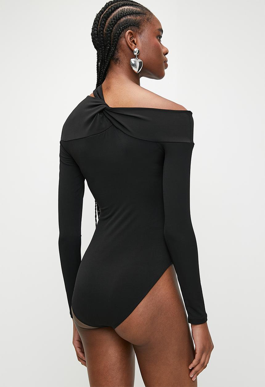 Superbalist - Asymmetrical bodysuit - black