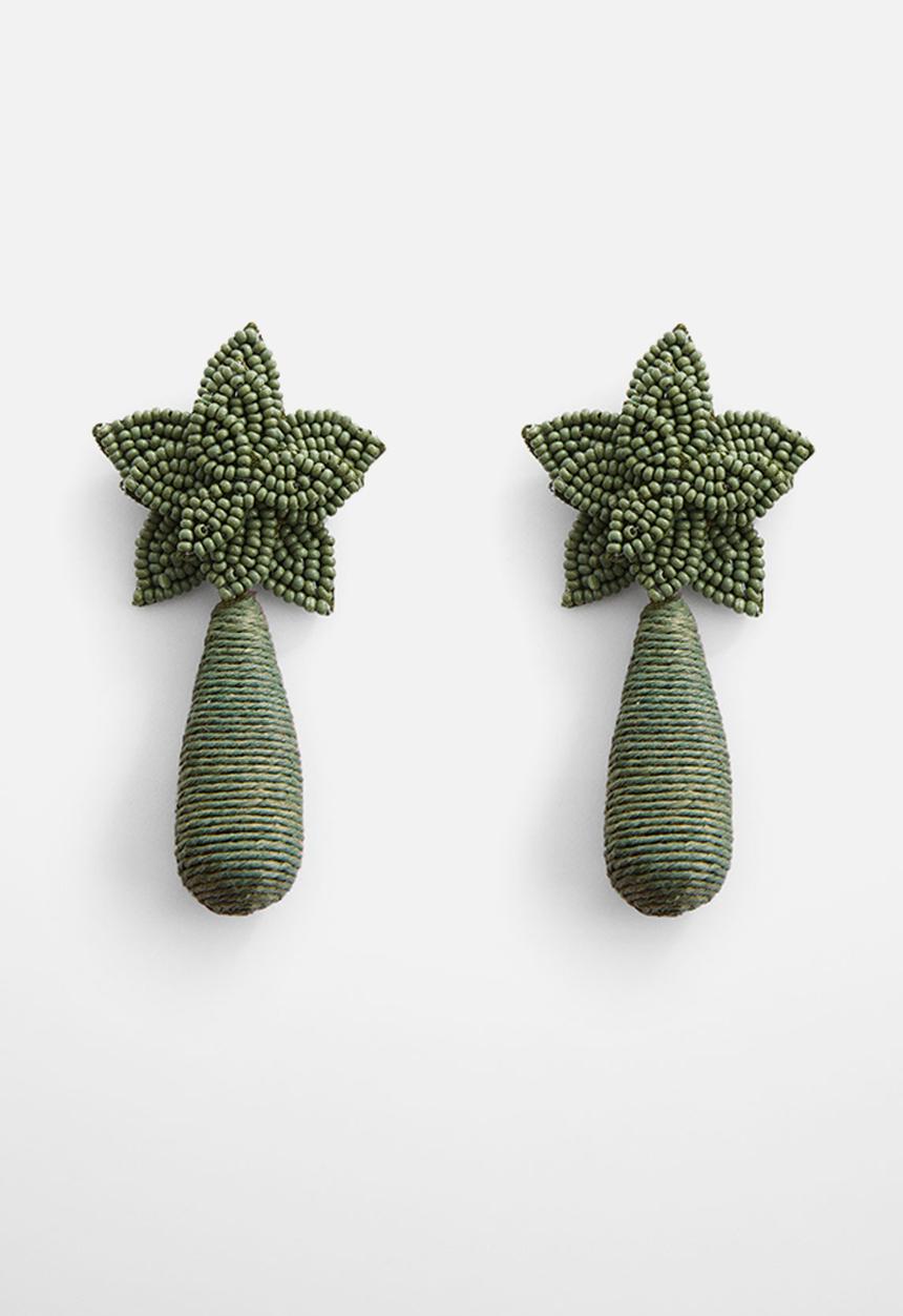 MANGO - Earrings margot - green