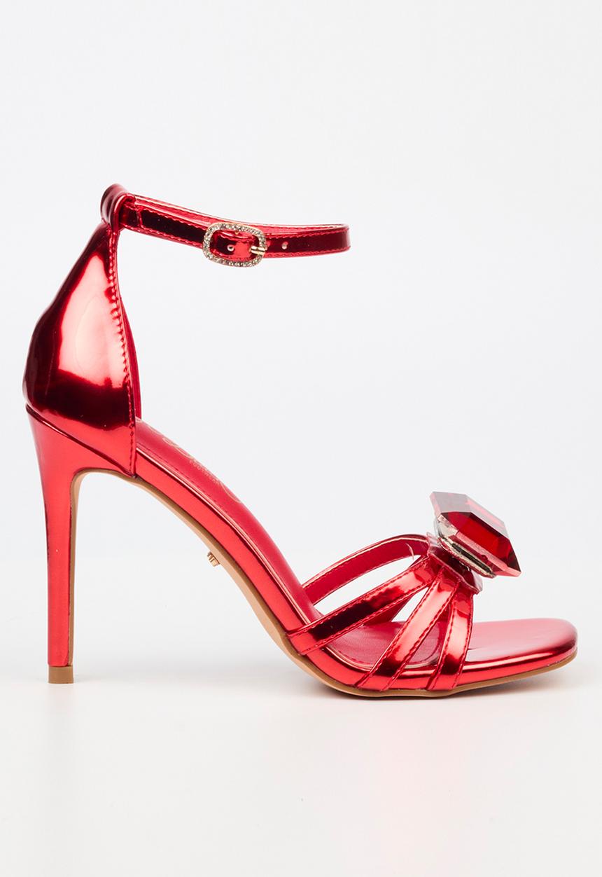 Miss Black - Snazz 5 stiletto - red