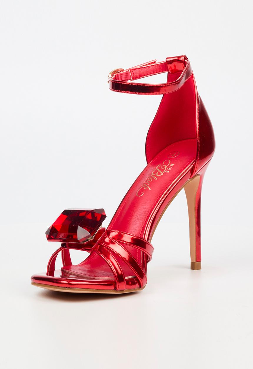 Miss Black - Snazz 5 stiletto - red