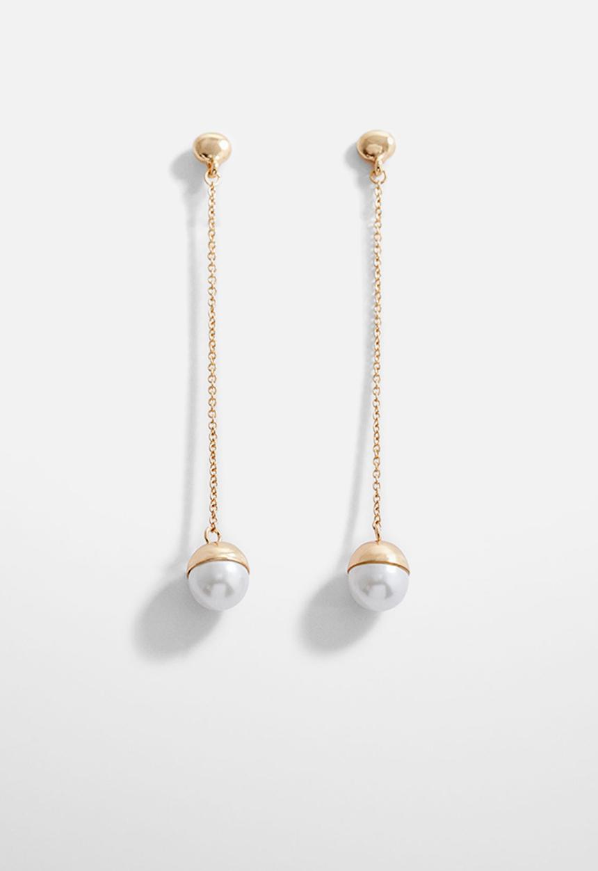 MANGO - Earrings fez - gold