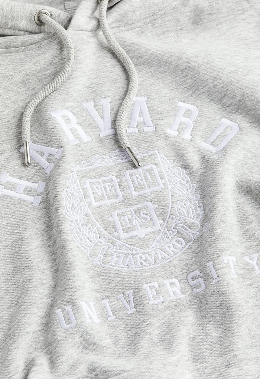 H&M - Motif-front hoodie - grey