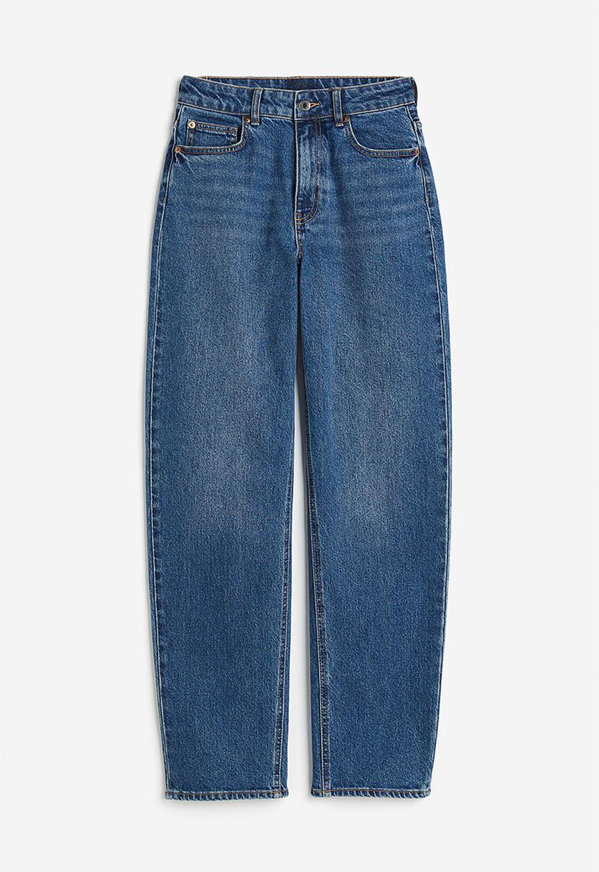 H&M - Tapered high jeans - blue