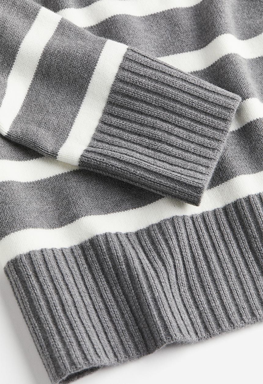 H&M - Loose-fit jumper - grey, multi