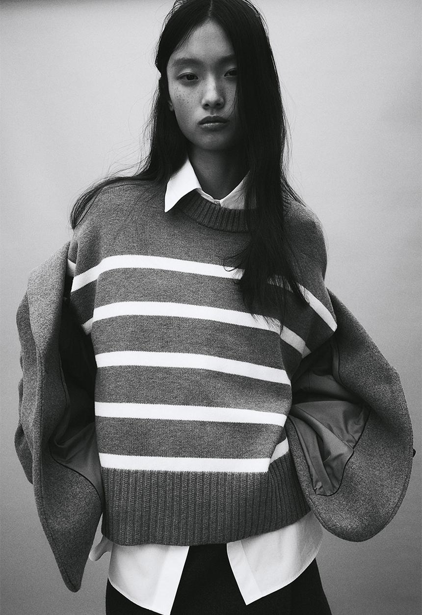 H&M - Loose-fit jumper - grey, multi
