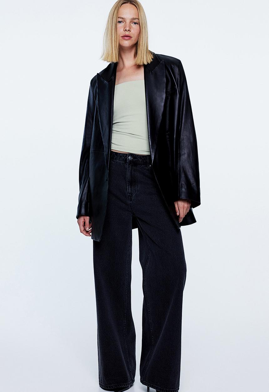 H&M - Long-sleeved jersey top - green