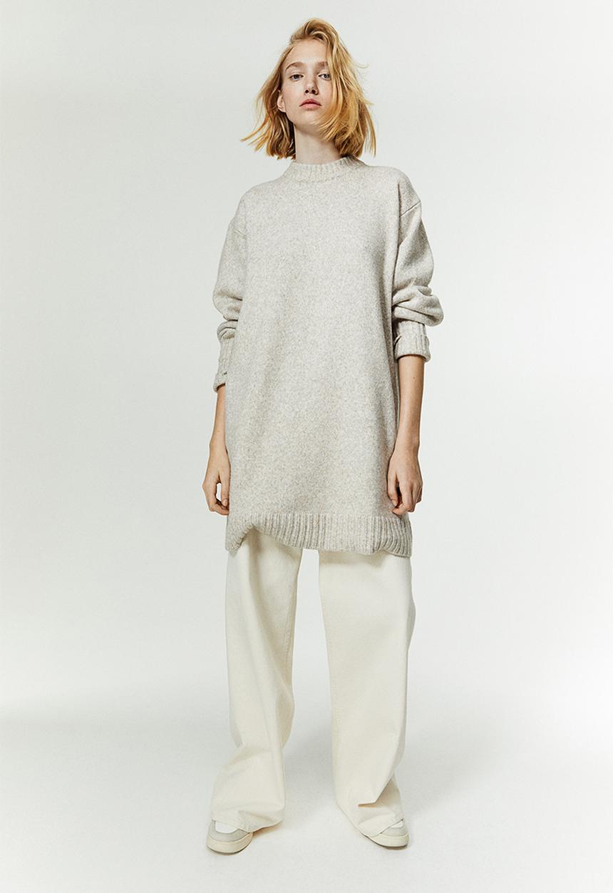H&M - Knitted dress - beige