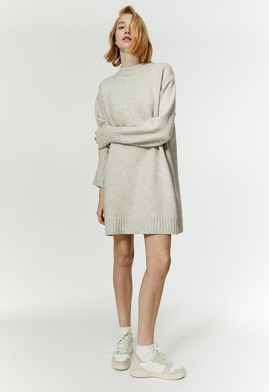 H&M - Knitted dress - beige