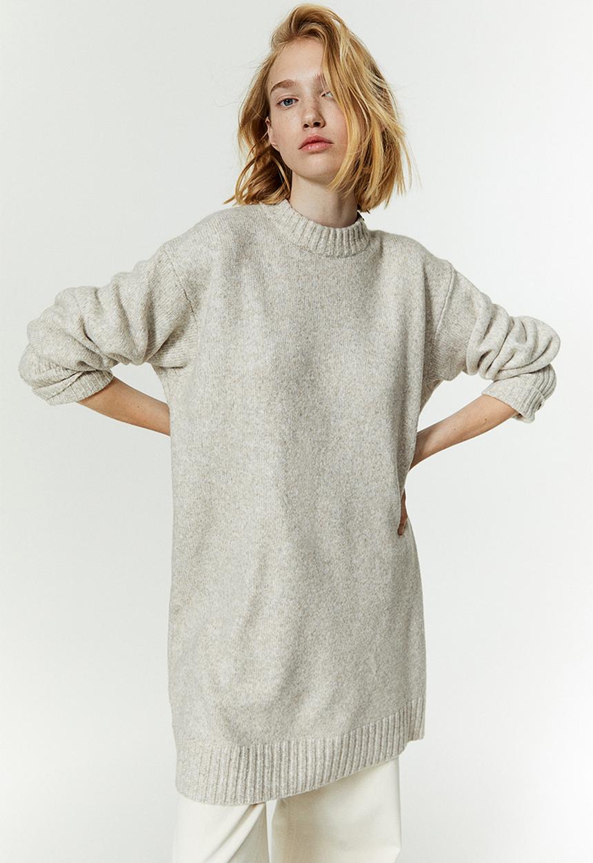 H&M - Knitted dress - beige