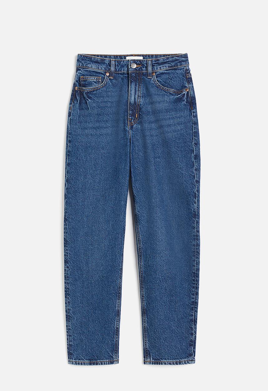 H&M - Slim mom high ankle jeans - denim blue