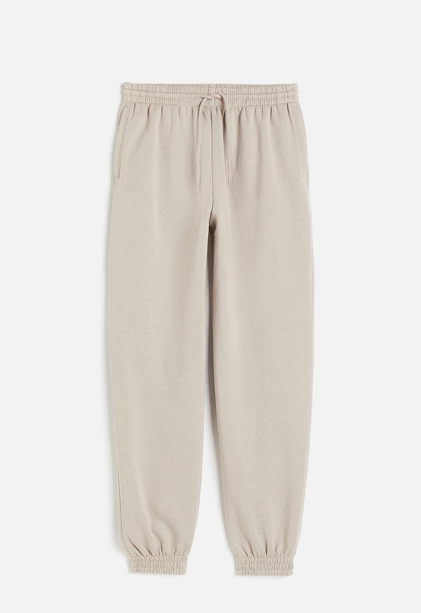 H&M - High-waisted joggers - light greige
