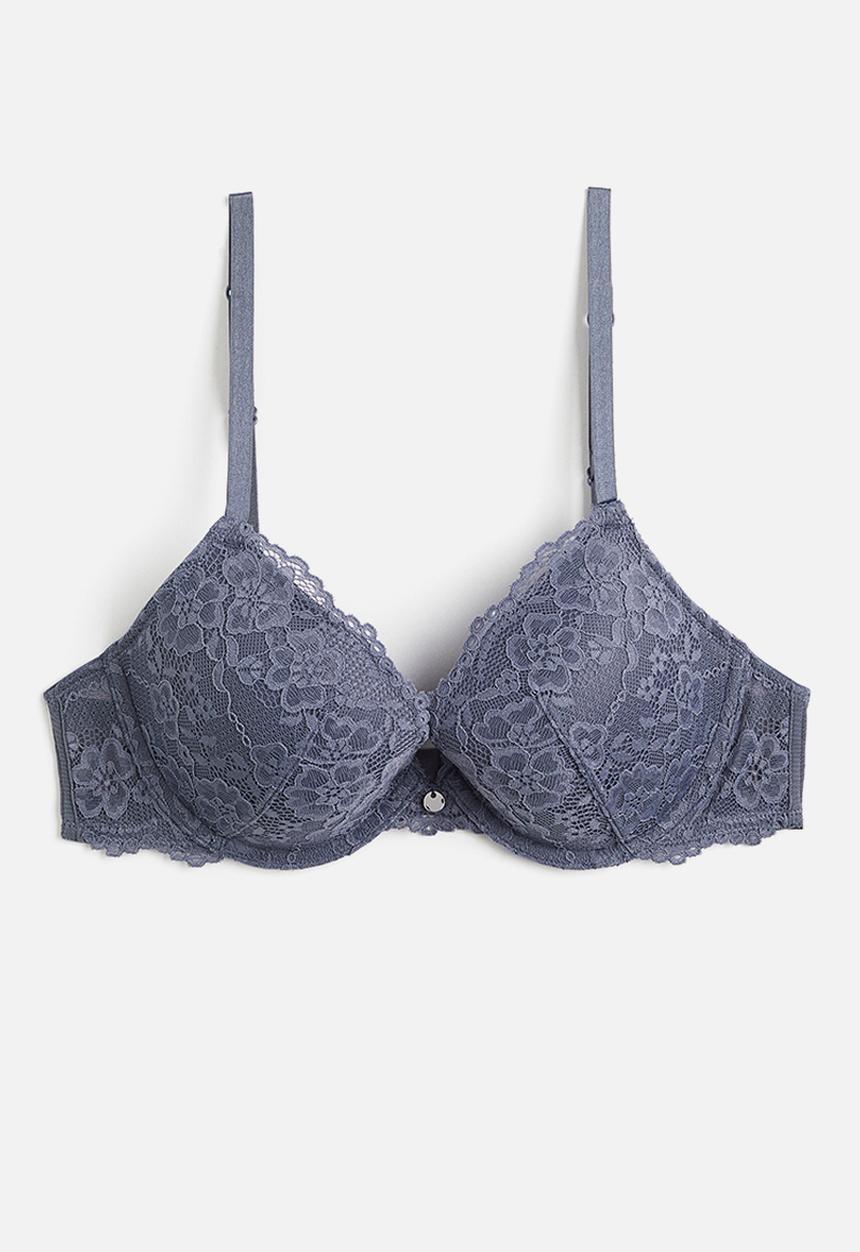 H&M - Lace push-up bra - blue