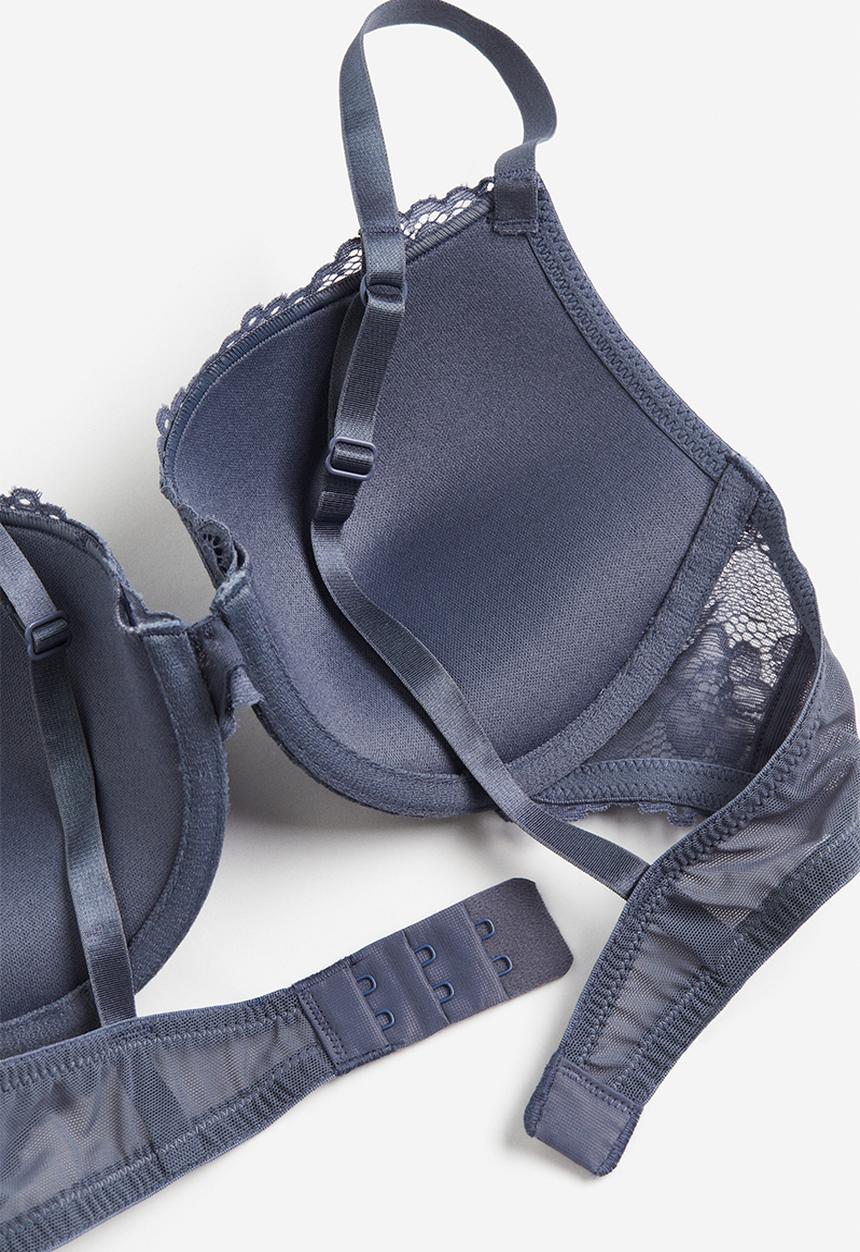 H&M - Lace push-up bra - blue