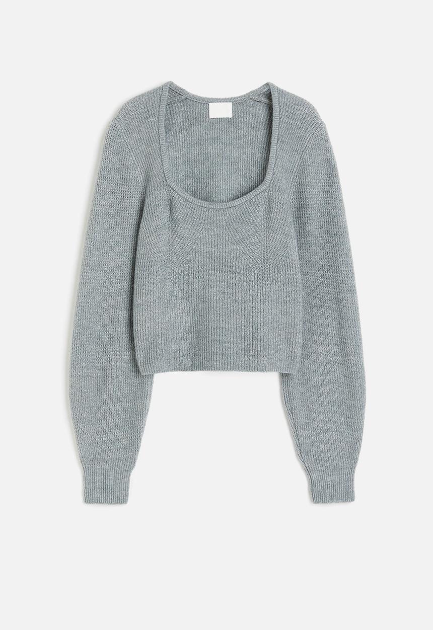 H&M - Rib-knit jumper - turquoise