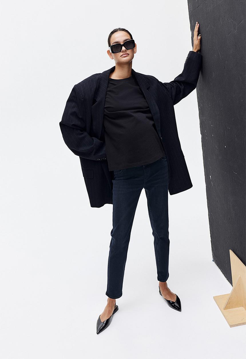 H&M - Mama slim low ankle jeans - blue
