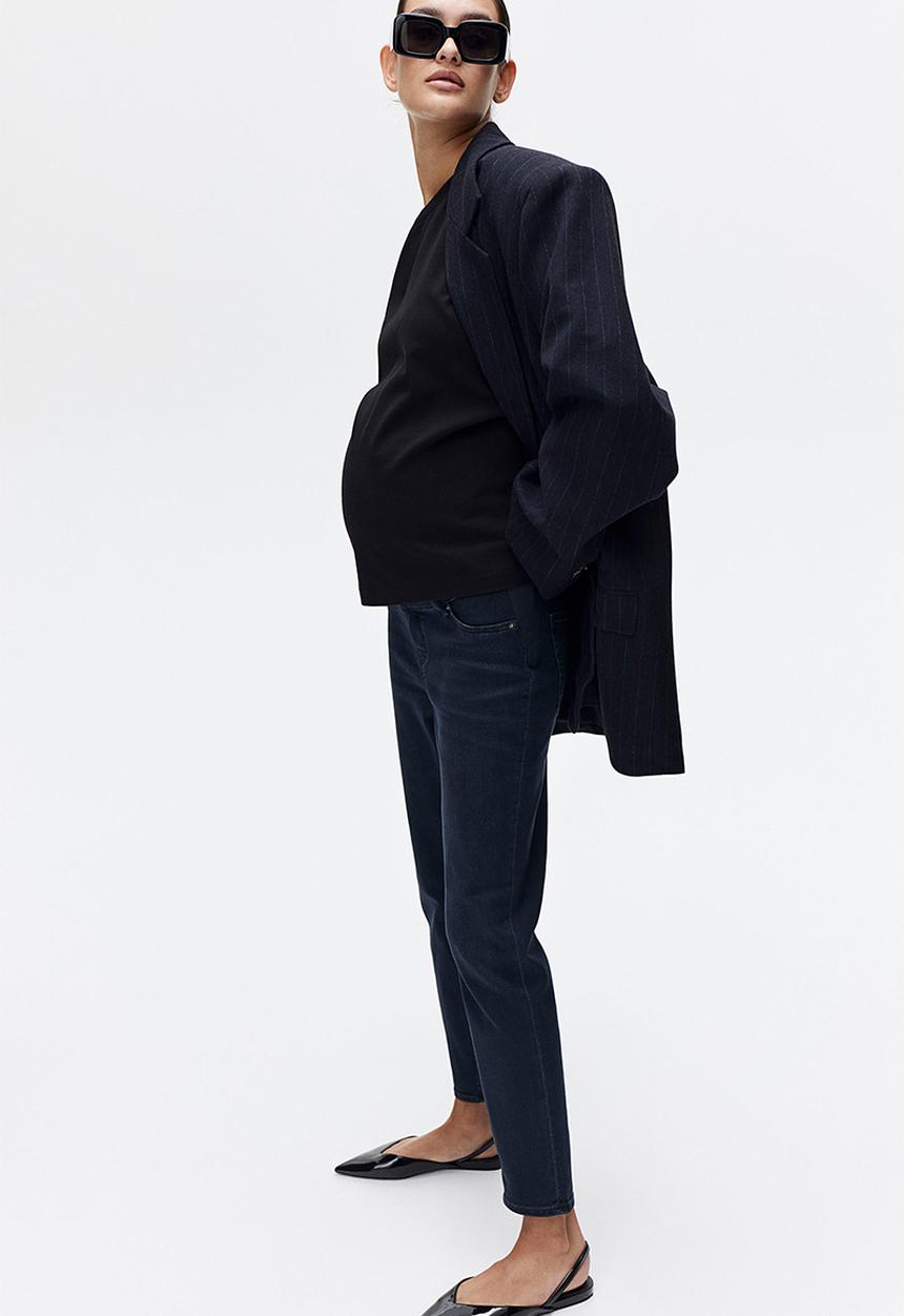 H&M - Mama slim low ankle jeans - blue