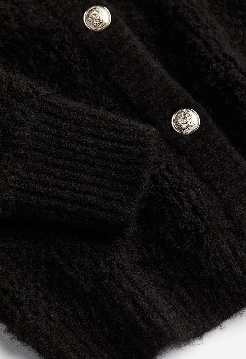 H&M - Bouclé cardigan - black