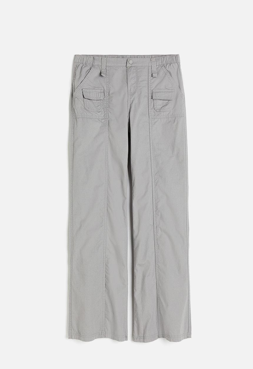 H&M - Canvas cargo trousers - grey