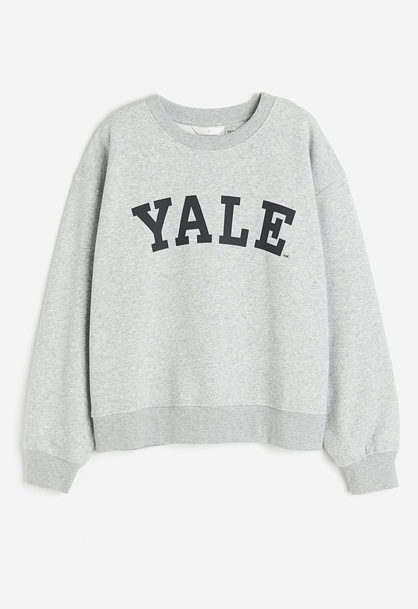 H&M - Motif-detail sweatshirt - grey