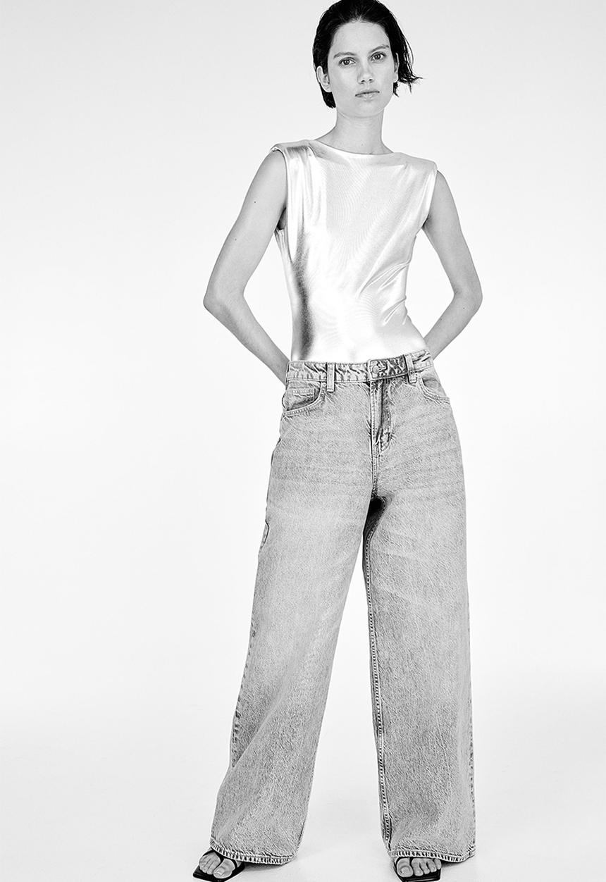 H&M - Baggy regular jeans - grey