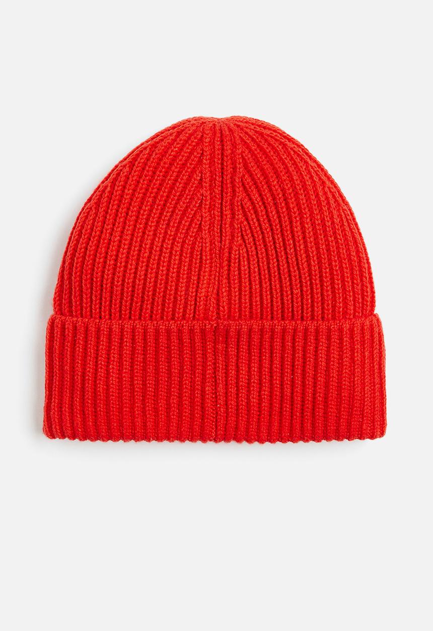 H&M - Rib-knit hat - red