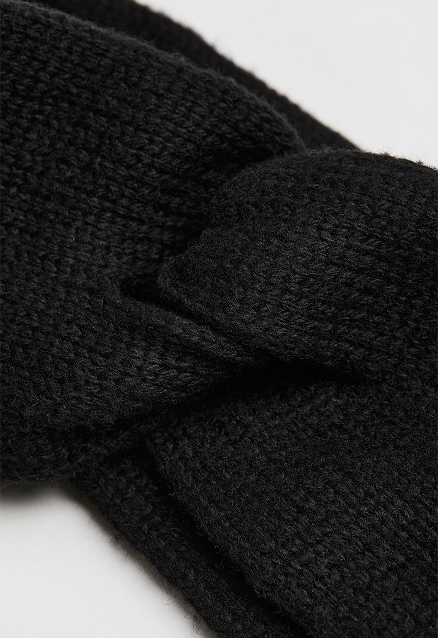 H&M - Knitted headband - black