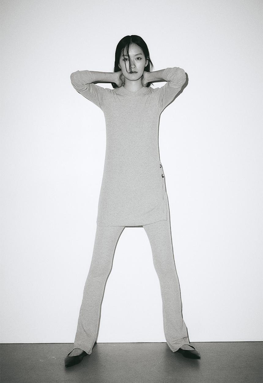 H&M - Mama before & after ribbed trousers - beige