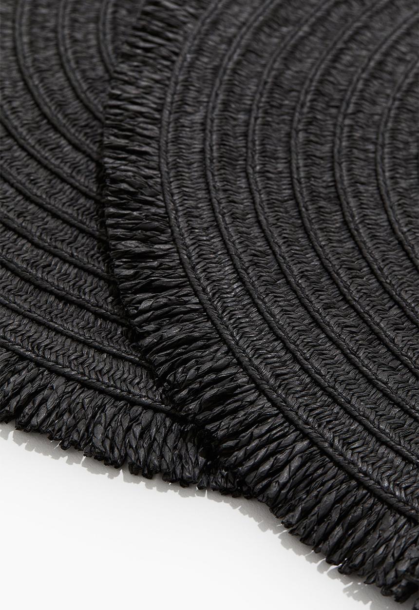 H&M - 2-Pack round place mats - black