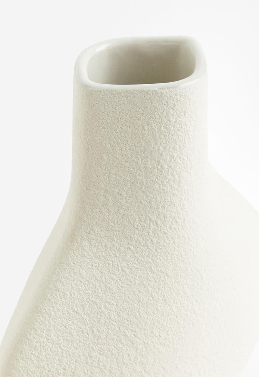H&M - Stoneware vase - white