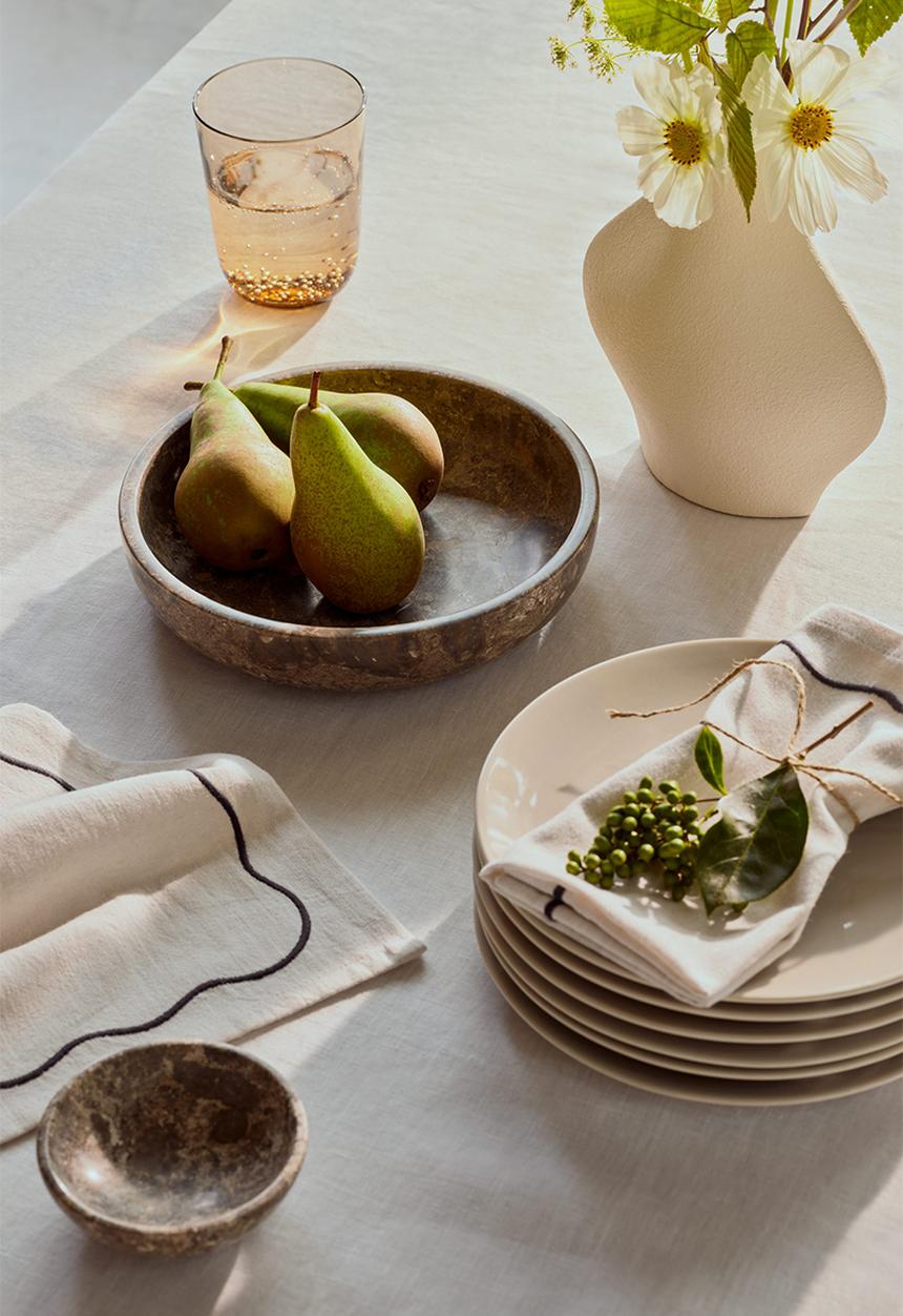 H&M - Marble serving bowl - grey