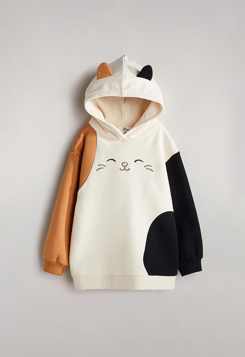 H&M - Appliquéd oversized hoodie - Cream Squishmallows