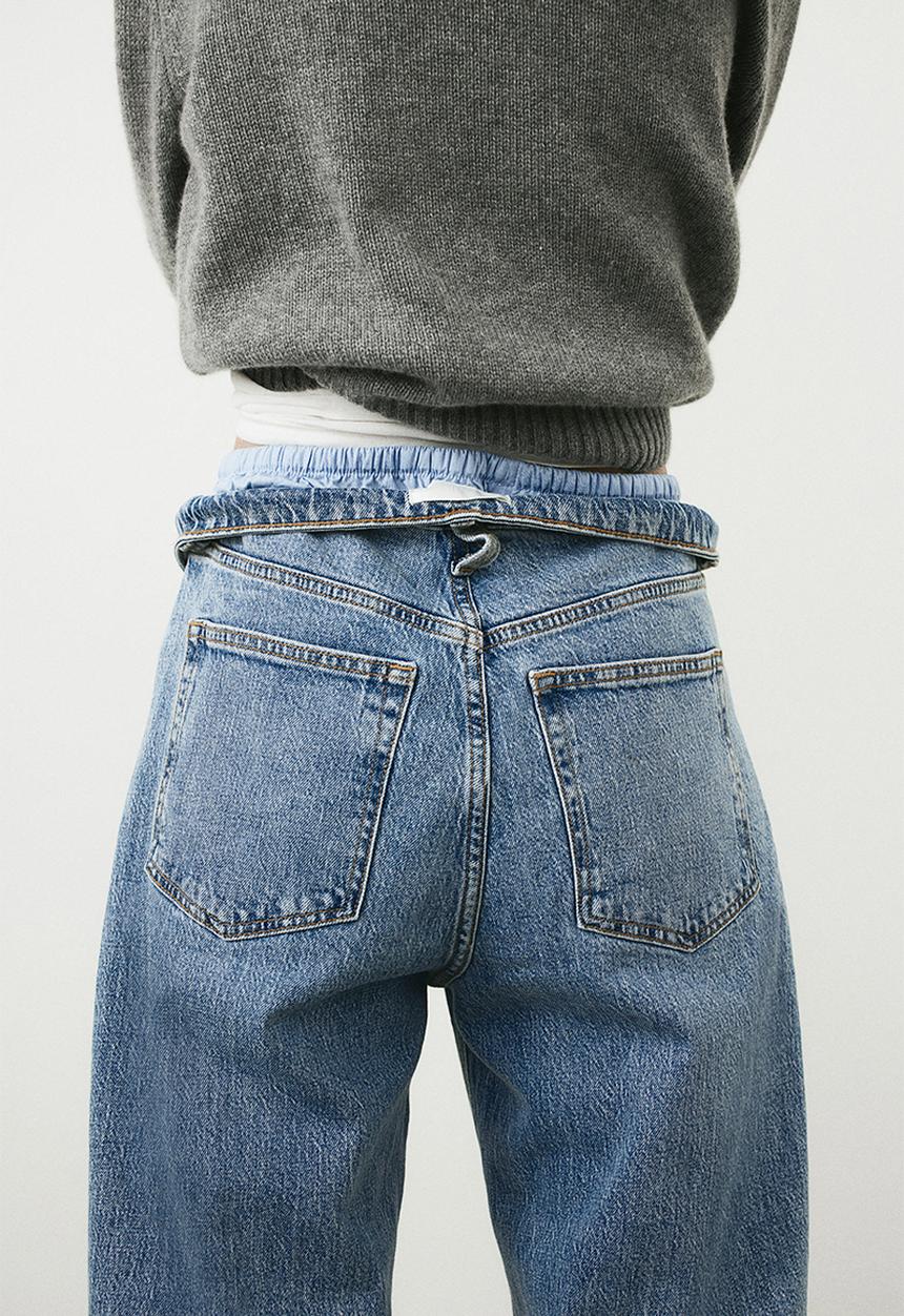 H&M - Wide high jeans - blue