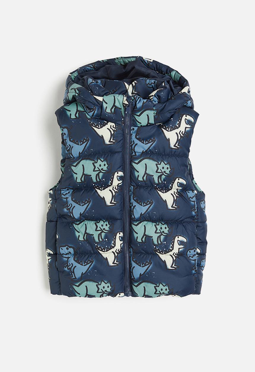 H&M - Hooded puffer gilet - blue