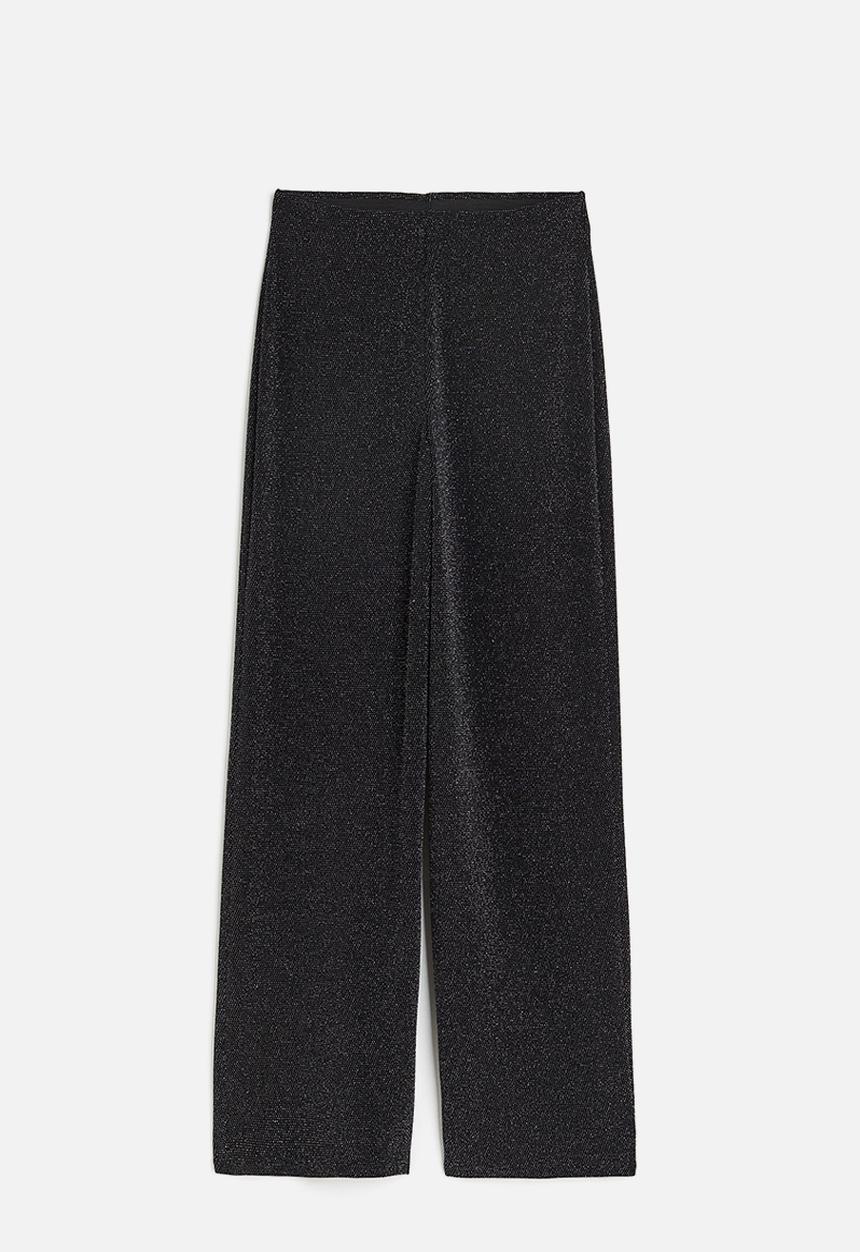 H&M - Jersey trousers - black glittery