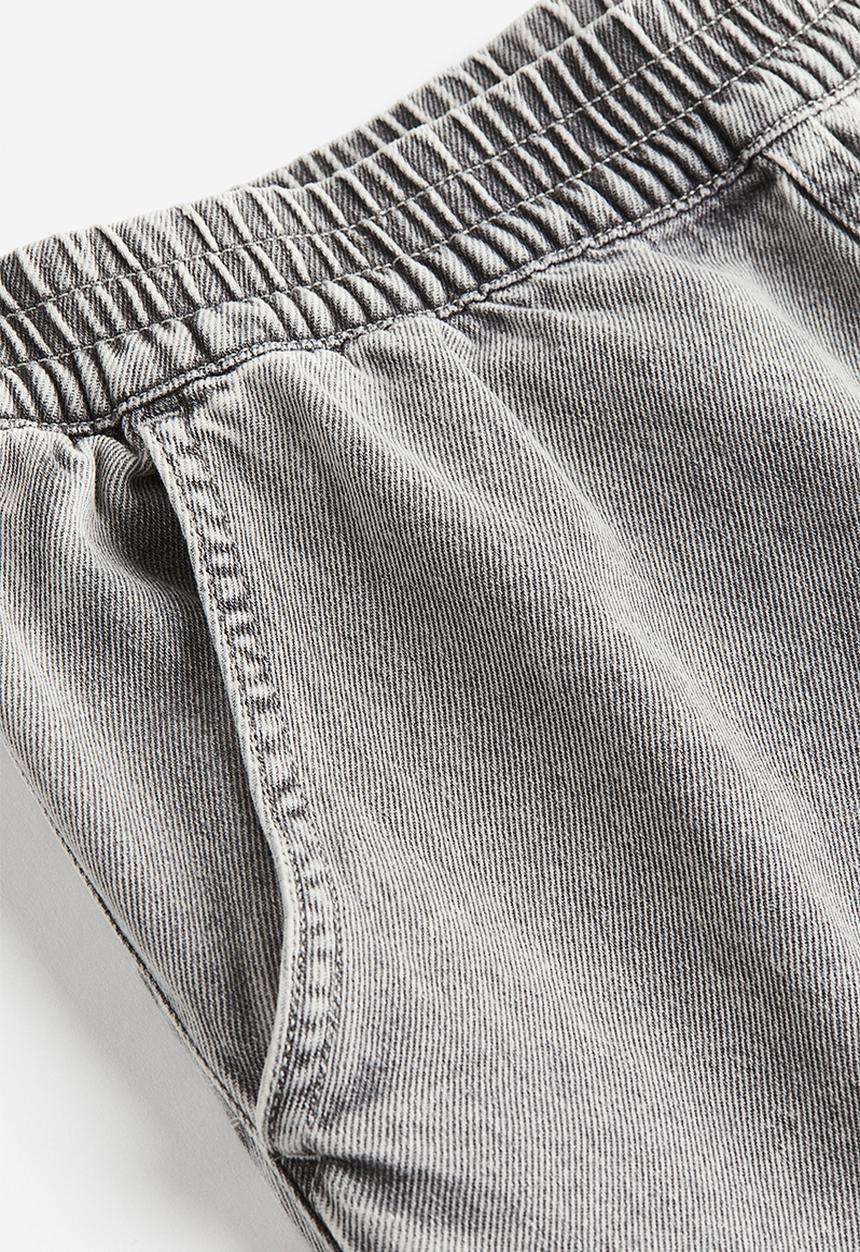 H&M - Wide denim joggers - grey