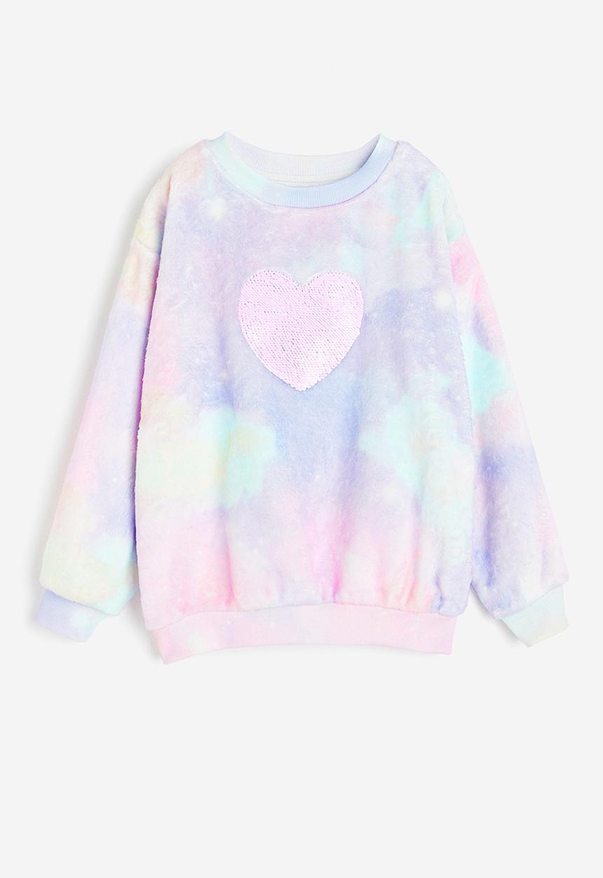 H&M - Reversible sequin-motif sweatshirt - light purple