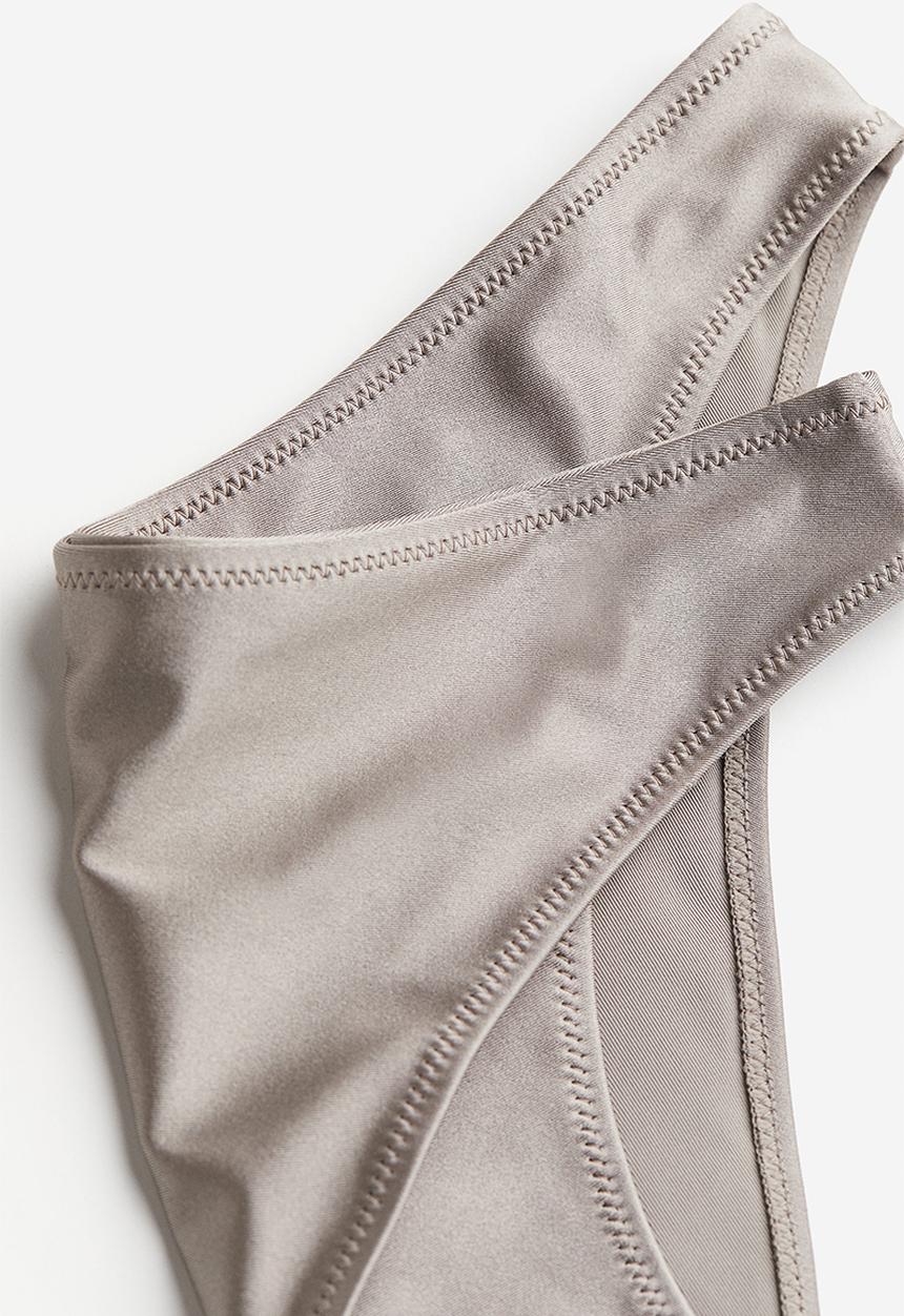 H&M - Bikini bottoms - grey & beige