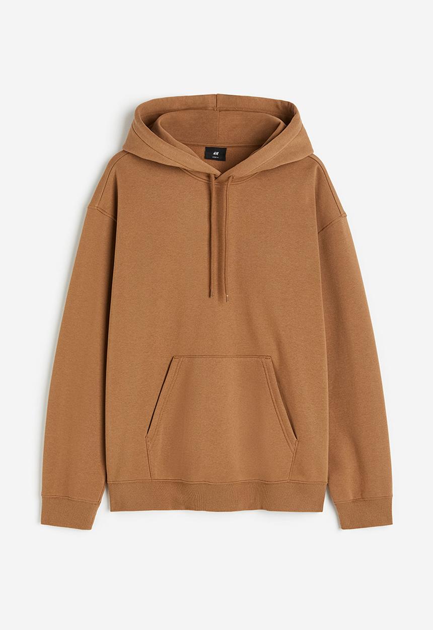 H&M - Loose fit hoodie - brown