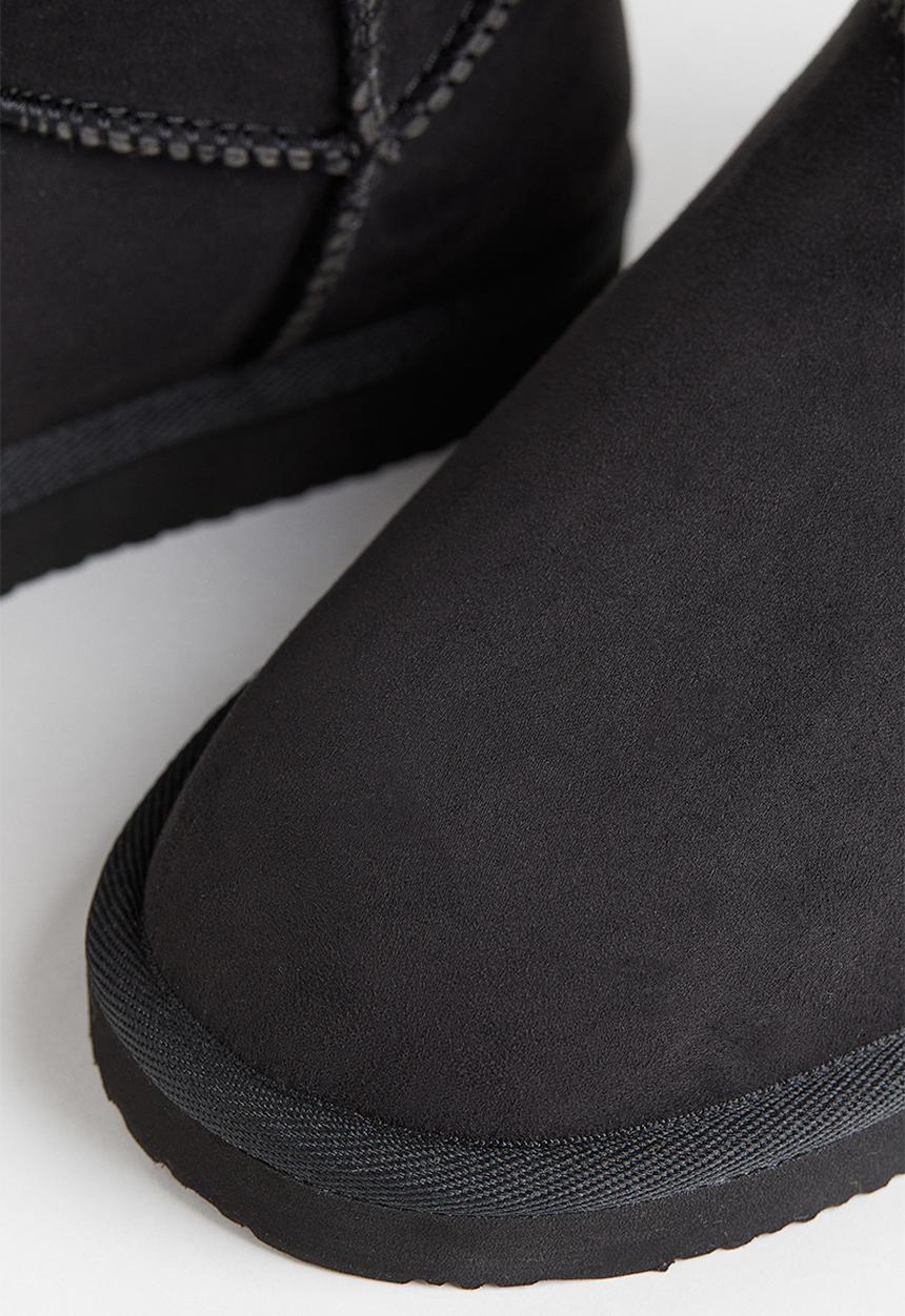 H&M - Warm-lined slip-on boots - black