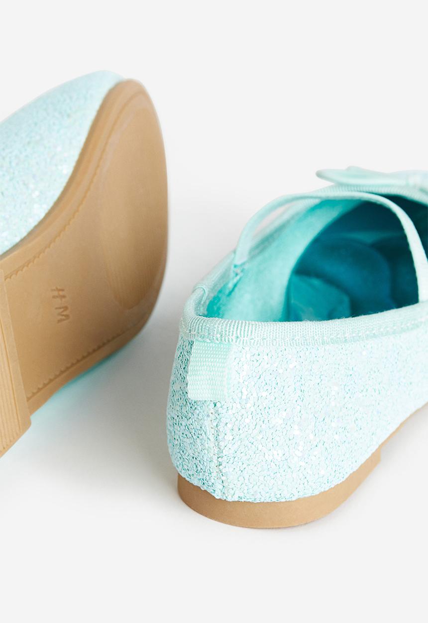 H&M - Glittery ballet pumps - turquoise