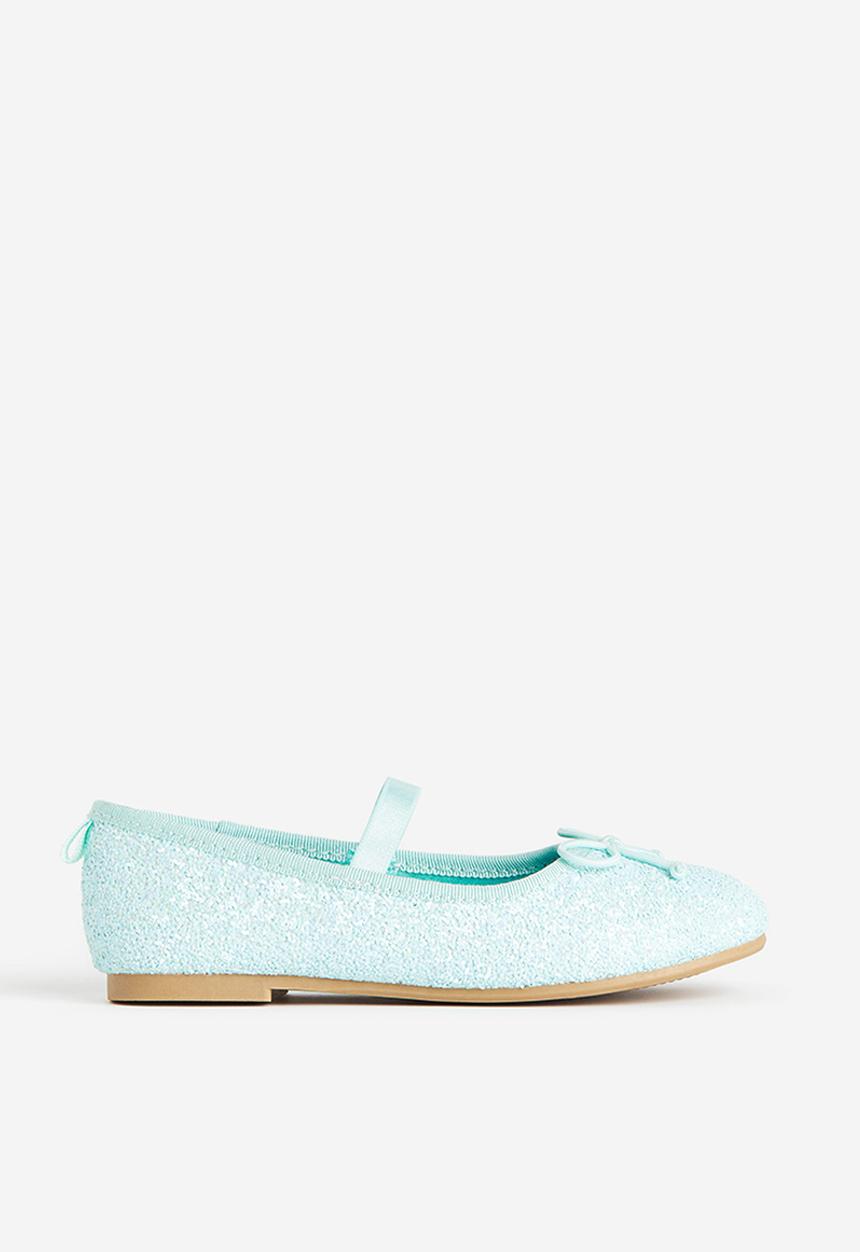 H&M - Glittery ballet pumps - turquoise