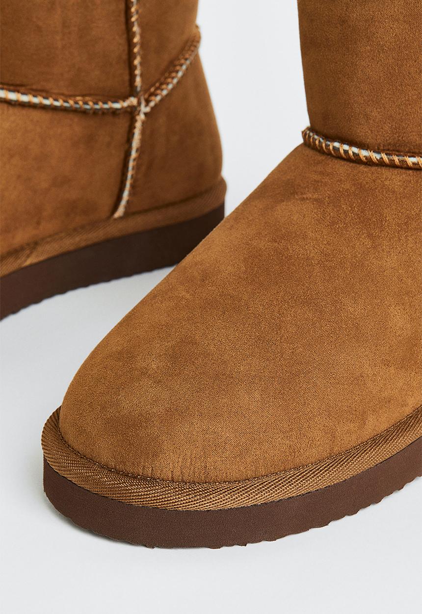H&M - Warm-lined slip-on boots - brown