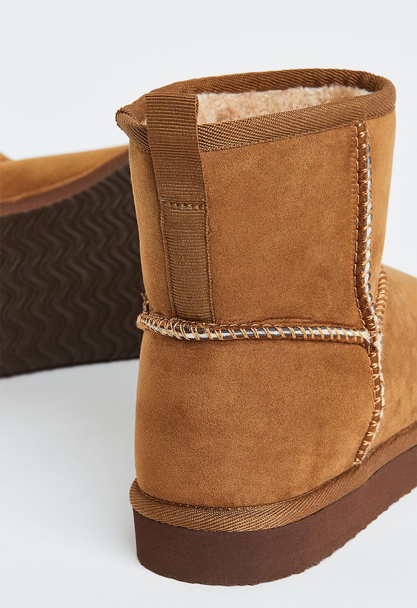 H&M - Warm-lined slip-on boots - brown