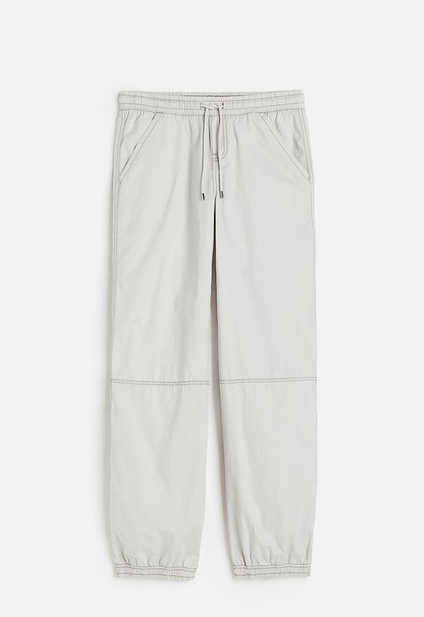 H&M - Low-waisted pull-on trousers - light grey